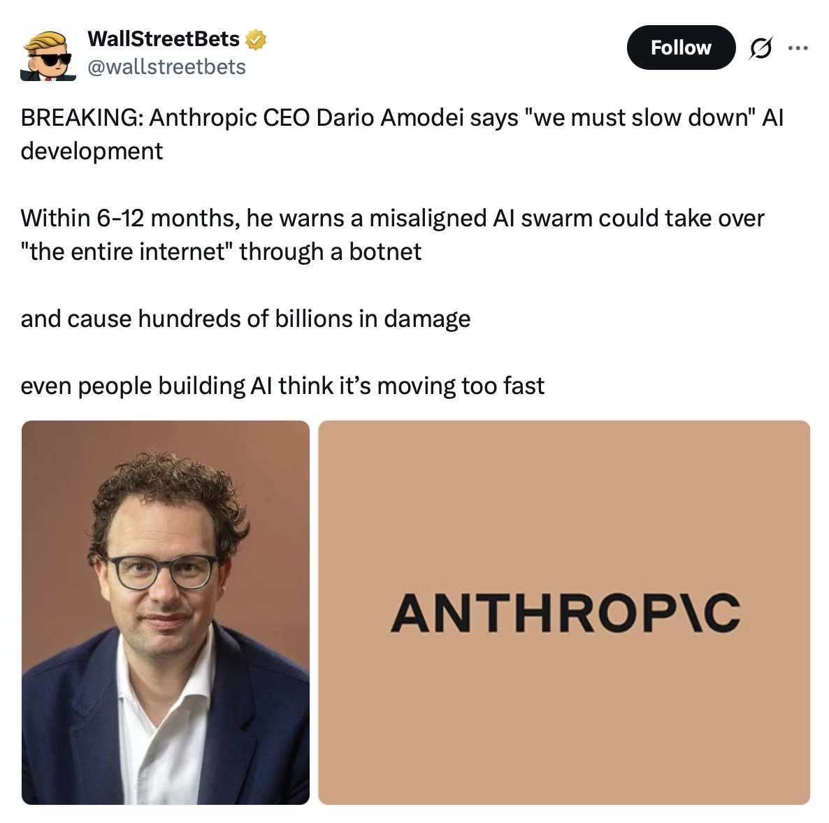Dario Amodei on AI swarm risks